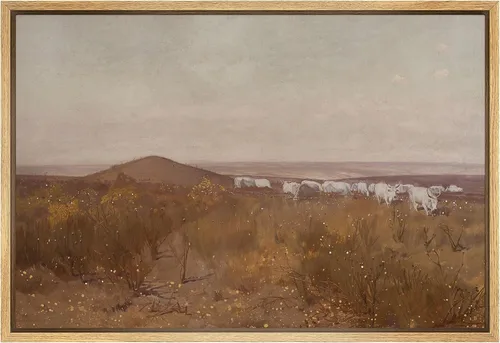 Miniatura 26 de SIGNFORD Lienzo enmarcado para pared, pinos sepia, bosques, bosques, naturaleza, ilustraciones de área silvestre, arte digital, arte moderno