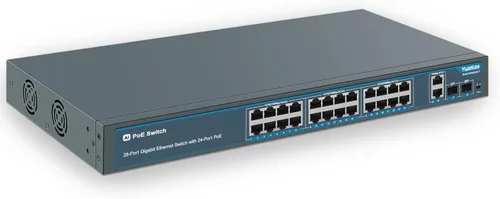 Miniatura 11 de YuanLey Interruptor Gigabit PoE de 5 Puertos con 4 Puertos PoE+ de 1000Mbps, 78W de Potencia Integrada 802.3af/at, Sin Ventilador, de Metal,