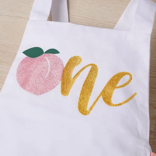 Miniatura 27 de IMEKIS Conjunto de ropa para bebé niña de primer cumpleaños con diadema de verano para sesión de fotos
