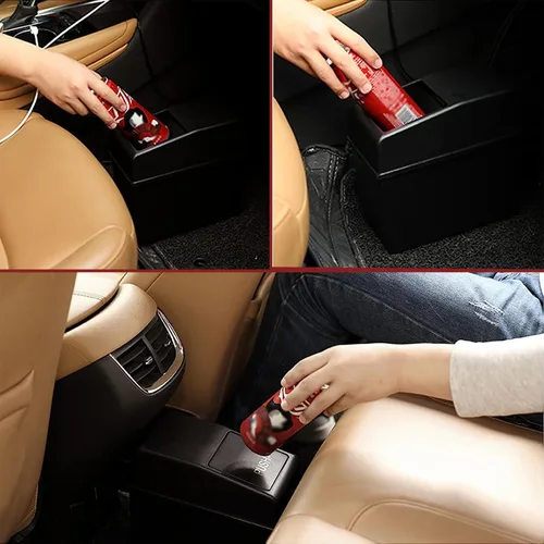 Miniatura 7 de 1 Paquete Bote de Basura para Carro con Tapa, 8.2" x 7.8" x 3.9" Capacidad Universal Impermeable Portátil Bote de Basura para Carro, Organizador