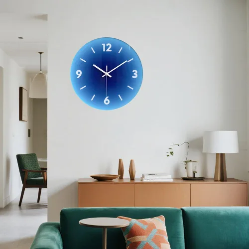Miniatura 6 de Reloj de pared moderno de 12 pulgadas, reloj de cristal silencioso, relojes de pared decorativos para sala de estar, cocina, oficina, dormitorio