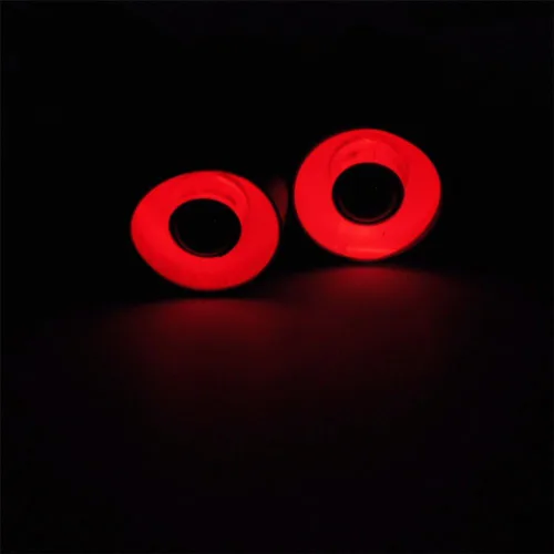 Miniatura 4 de QUE-T Luz trasera LED de ojos de ángel y ojos de demonio de 2 ledes, para autos de oruga modelo RC 1/10 (rojo + blanco, 0.866 in)