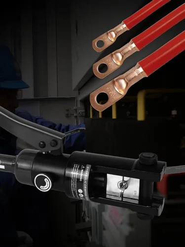 Miniatura 6 de AMZCNC Pinza de engarce hidráulica de 12 toneladas para terminales de cable y alambre, herramienta de engarce de cable terminal de batería