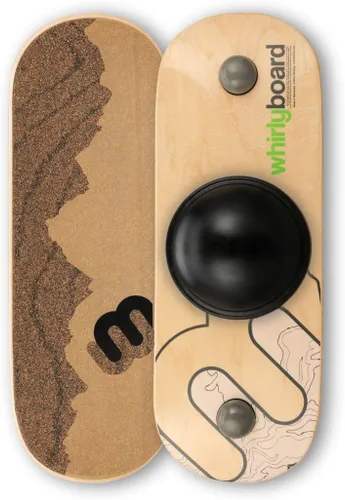 Whirly Board - Tabla de equilibrio amplia para escritorio de pie - Tabla de equilibrio antifatiga para escritorios de pie Cinta de agarre de goma de