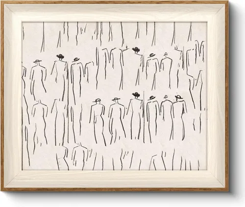VIYYIEA Arte de pared enmarcado para sala de estar, impresiones en lienzo de bocetos, decoración minimalista del hogar, imagen de pintura abstracta,