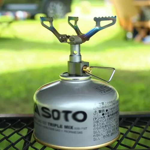 Miniatura 8 de BRS Stove BRS 3000T Estufa de Titanio Ultraligera para Mochileros Estufa Portátil de Propano para Camping Estufa de Gas Quemador de Gas Estufa