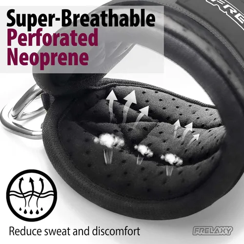 Miniatura 3 de Frelaxy Correas para Tobillo para Máquina de Cable – Correas para Piernas Cómodas y Duraderas para Patadas Traseras, Entrenamientos de Glúteos