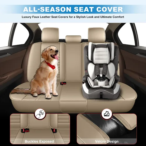 Miniatura 4 de Fundas de asiento delantero de automóvil para Toyota Corolla 2007-2019, cojín de asiento de automóvil de piel sintética prémium con soporte lumbar