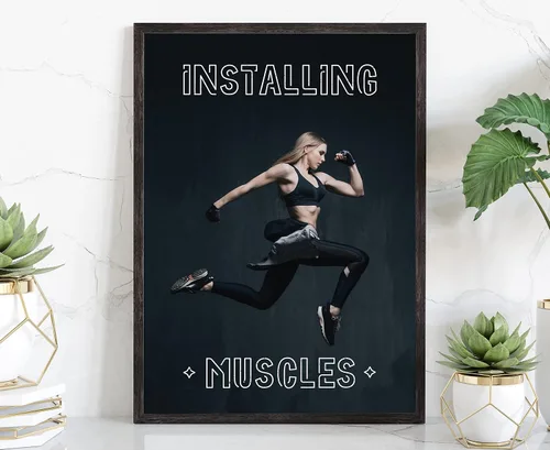Miniatura 12 de Arte de pared con texto en inglés «Be Stronger Than Your Excuss», póster de gimnasio, impresiones de gimnasio, gimnasio en casa, decoración
