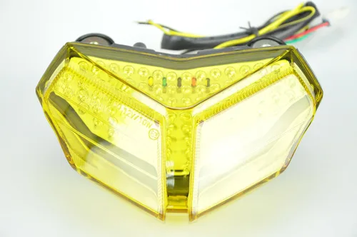 Miniatura 7 de TOPZONE Compatible con Ducati SUPERBIKE 1198 y 1098 S y 848; luz trasera LED de freno + indicadores de señal de giro integrados (lente transparente)