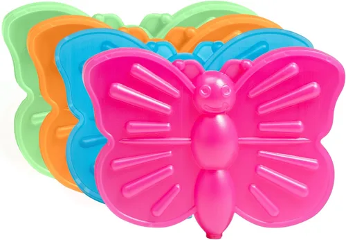 Miniatura 2 de Fit & Fresh Cool Coolers - bolsas de hielo delgadas para loncheras, bolsas y hieleras, formas acuáticas para niños Mariposa (4 unidades)