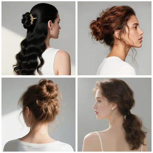 Miniatura 7 de 70 bultos de pelo Updo de 5 pulgadas, kit de inserción de volumen accesorios con 20 alfileres, 20 pines en forma de U, 2 clips de pico de pato, 3
