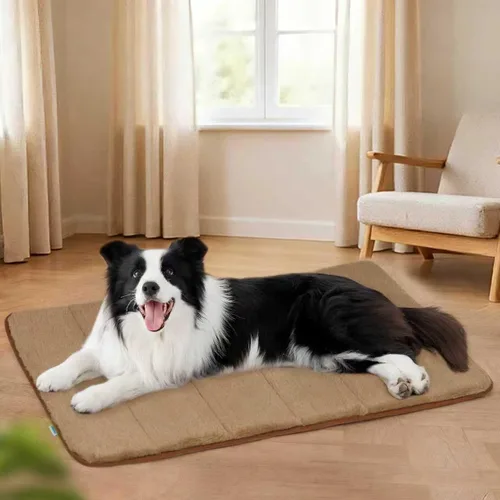 Miniatura 12 de Tapete para jaula para perros de tamaño XL, cama de espuma viscoelástica de 41 x 27 pulgadas, lavable y antideslizante, tapete ultrasuave para Oscuro