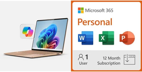 Miniatura 7 de Microsoft Surface Laptop (2024), Windows 11 Copilot+ PC, pantalla táctil de 13.8 pulgadas, Snapdragon X Plus (10 núcleos), 16 GB de RAM