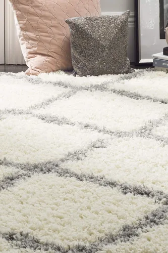 Miniatura 94 de Safavieh - Dallas Shag Collection SGD257A - Alfombra de área con diseño de enrejado de 10 x 14 pies