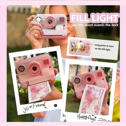 Miniatura 3 de Cámara de Impresión Instantánea para Niños, Cámara Digital Instantánea, Regalos de Navidad y Cumpleaños para Niñas y Niños de 3 a 16 Años, Juguetes