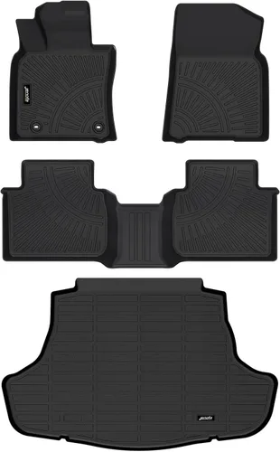 Miniatura 95 de Juego completo de tapetes de auto para todo tipo de clima, revestimiento automotriz para piso y maletero