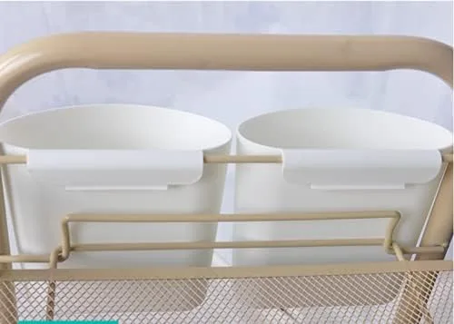 Miniatura 7 de 4 portavasos colgantes, accesorios para carrito rodante, contenedores de plantas, macetas colgantes, ahorro de espacio, cubo de almacenamiento