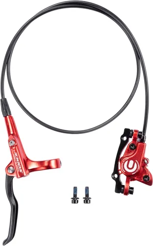 Miniatura 12 de Cyclon Juego de Frenos de Disco Hidráulicos MTB, Frenos Hidráulicos de Aleación de Aluminio Negro/Rojo para Bicicleta de Montaña, Freno Hidráulico