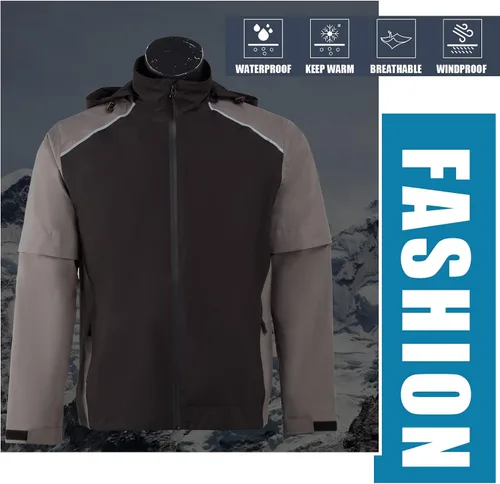 Miniatura 7 de K.E.J. Chaqueta impermeable de golf para hombre, impermeable, ligera, traje de golf para senderismo, ciclismo, correr, camping, viajes