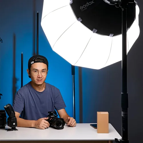 Miniatura 2 de Godox CS-85D Linterna Softbox 33.5 pulgadas/33.5 in Softbox de ajuste rápido Modificador de luz suave con falda y bolsa de transporte Caja suave