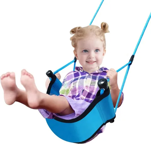 Asiento de columpio para niños, con gancho a presión, cuerdas ajustables, para parque infantil, patio trasero interior/exterior, árboles, juego de