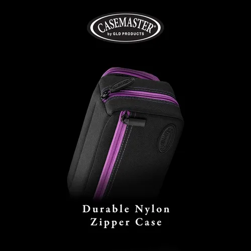 Miniatura 7 de Casemaster Plazma Pro - Estuche para 6 dardos suaves y de punta de acero, cuenta con gran bolsillo frontal para dispositivos móviles, tubos
