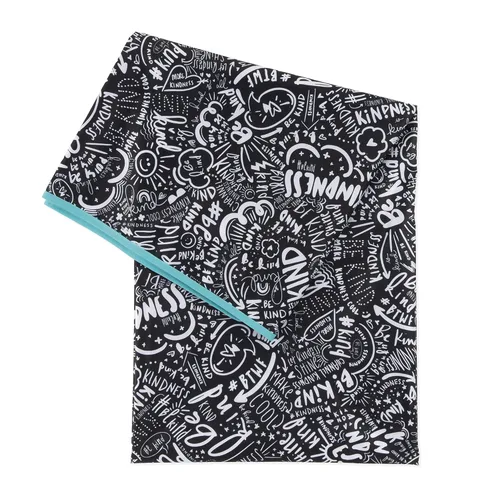 Bumkins Alfombrilla de Splat para Bebés Bajo la Silla Alta, Alfombrilla para Desorden de Comer para Bebés y Niños Pequeños, Tela Reutilizable