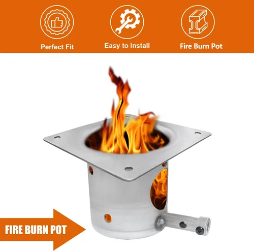 Miniatura 7 de Repuestos de olla de combustión para parrilla de pellets Traeger, compatible con parrilla Traeger y la mayoría de las parrillas Pit Boss