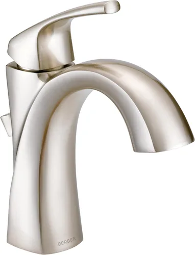 Miniatura 3 de Gerber Grifo de lavabo Vaughn de fontanería con drenaje emergente de metal Bronce cepillado