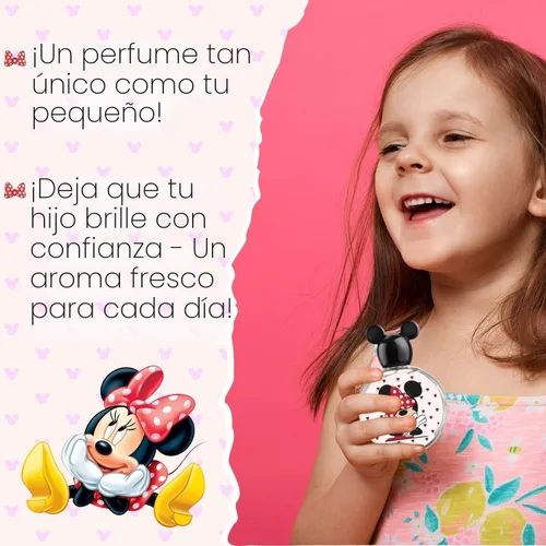 Miniatura 4 de Minnie Mouse, Disney, Fragancia, para Niños, Eau de Toilette, EDT, 3.4 oz, 100 ml, Perfume, Spray, Fabricado en España, por Air Val International
