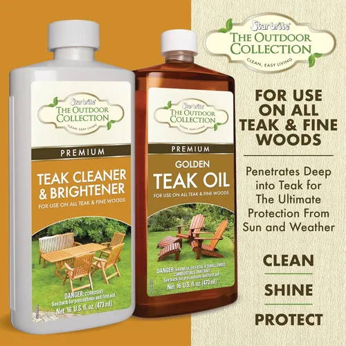 Miniatura 6 de STAR BRITE Colección para Exteriores Aceite de Teca Dorado Premium - para Uso en Toda Teca y Maderas Finas - Protección Definitiva contra el Sol