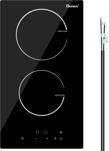 Placa de inducción de 12 pulgadas, 220 V ~ 240 V, 2 quemadores, 3500 W, estufa eléctrica doble integrada de 12 pulgadas, cocina de encimera con