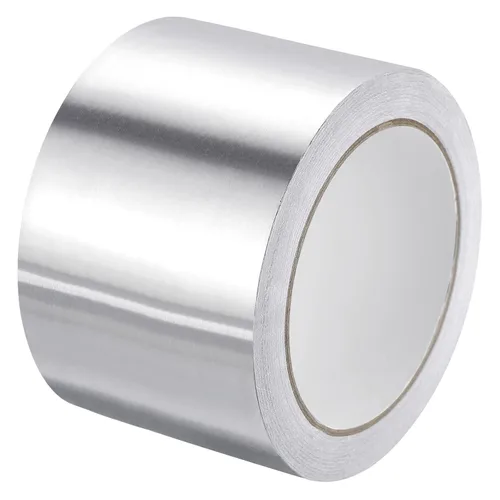 Miniatura 9 de MECCANIXITY Cinta de papel de aluminio, cinta de aluminio de 0.79 pulgadas x 65 pies (3.5 mil), cinta HVAC de alta temperatura, cinta de aluminio