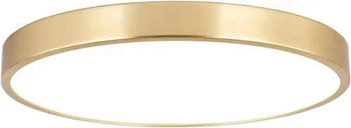 Miniatura 10 de SOTTAE Lámpara de techo LED de metal dorado cepillado de 12 pulgadas, 3000-5000 K, 20 W, delgada, redonda, moderna, de perfil bajo, para dormitorio