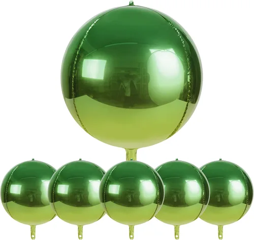 Miniatura 10 de Globos metálicos grandes de oro rosa de 15 pulgadas, paquete de 6 globos de tereftalato de polietileno, guirnalda de globos, globos de aluminio