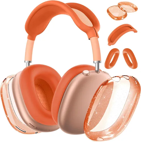 Miniatura 10 de Funda para AirPods Max, funda antiarañazos, funda para orejeras, cubierta para auriculares o diadema para AirPods Max. TPU suave y silicona 3