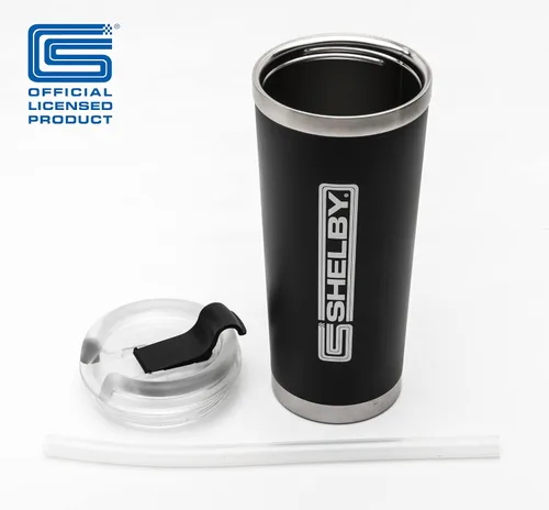 Miniatura 7 de Vaso Shelby de acero inoxidable de doble pared con aislamiento de 24 onzas Aislamiento al vacío Se adapta a bebidas calientes o frías Tapa