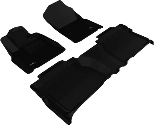3D MAXpider L1TY14701509 - Alfombrillas para todo tipo de clima para Toyota Tundra 2007-2011 de doble cabina personalizables, serie Kagu (1ª y 2ª