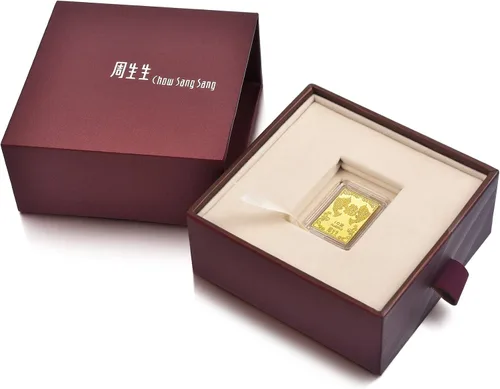 Miniatura 5 de Chow Sang Sang 999.9 24K Solid Gold Price-by-Weight Gold Koi Fish Ingot for Women and Men