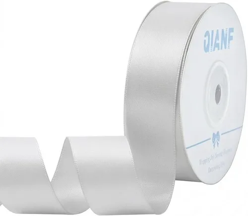 Miniatura 47 de QIANF Cinta plateada de satén de doble cara de 1-1/2 pulgadas para envolver regalos, lazos para el pelo, hacer cintas para el cabello, bandas