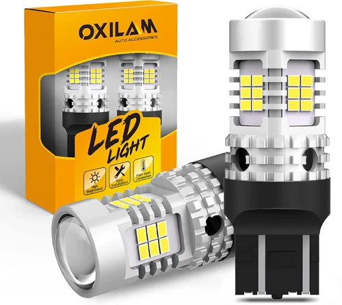 Miniatura 19 de OXILAM - Bombilla de luz LED para señal de giro BA15S 1156, CANBUS sin errores, 2200K, amarillo ámbar, 2800 LM, para 7506, 1156A, 1003, 1141, P21W