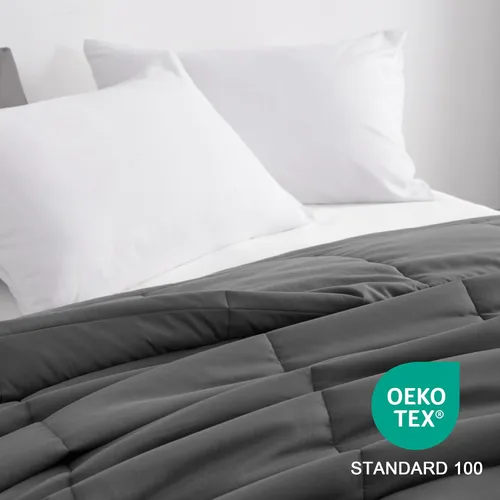Miniatura 7 de NTBAY Edredón tamaño individual, relleno de edredón alternativo al plumón, ropa de cama para todas las estaciones, relleno de edredón acolchado