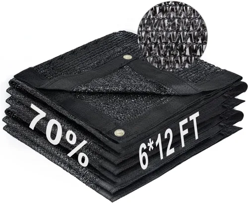 Miniatura 83 de LOVE STORY 6.5 x 6.5 pies, 40% de tela negra para sombra con ojales, malla de malla para jardín, cubierta de plantas, invernadero y patio