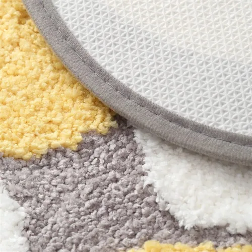 Miniatura 4 de Ankah Alfombra de baño bonita alfombra antideslizante para baño, absorbente, extrasuave, diseño adorable, 18 x 26 pulgadas, guijarros