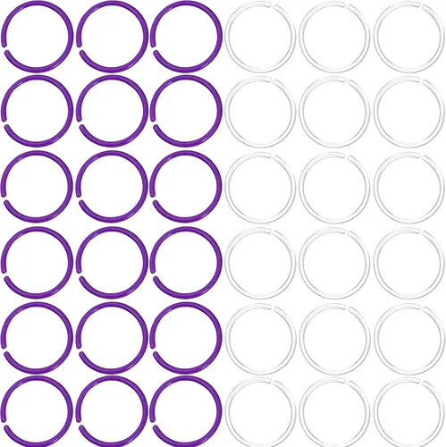 Miniatura 10 de Retenedores de plástico antialérgicos y anillos de nariz transparentes, calibre 20, unisex, para orejas sensibles y piel