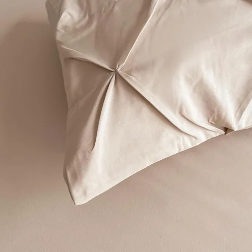 Miniatura 5 de Maple&Stone Juego de Edredón Twin XL, Juegos de Ropa de Cama Extra Largos de 5 Piezas para Dormitorio, Cama en una Bolsa con Edredón Pintuck, Beige