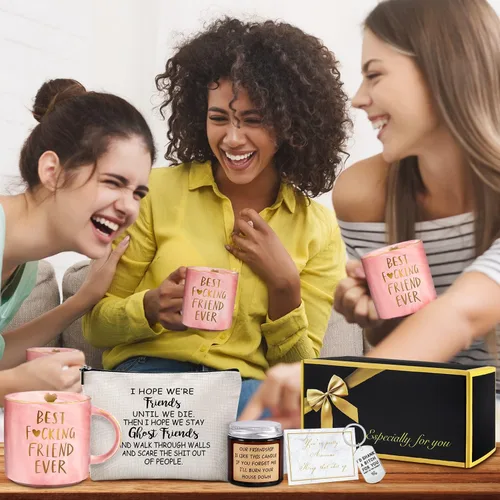 Miniatura 6 de YENCHORN Regalos de cumpleaños para mejores amigas, regalos de amistad para mujeres, regalo divertido para mejor amiga, regalo para mujer, mejor