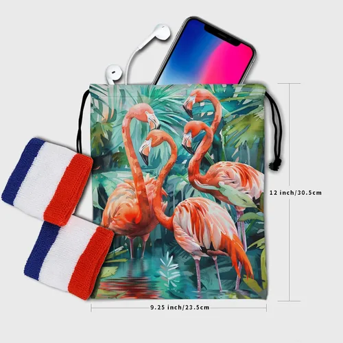 Miniatura 34 de Bolsa de agarre de gimnasia de piel de animal, bolsa de gimnasia con cordón ajustable, bolsa de cuerda para fauna silvestre, Mariposas Galaxy