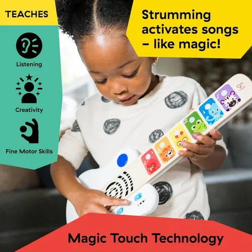 Miniatura 3 de Baby Einstein Strum Along Songs Magic Touch - Guitarra de juguete de madera con barra de Whammy, juguete de aprendizaje musical Montessori